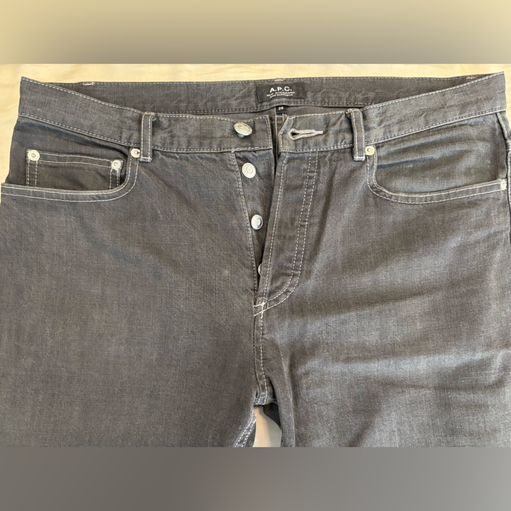 A.P.C. New Standard Charcoal Straight Leg Jeans